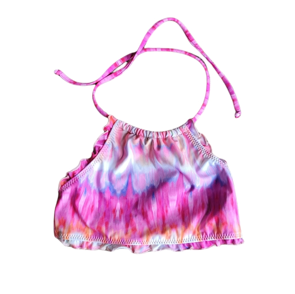 BEACH LINGO Tie Dye Swim Top Size 8